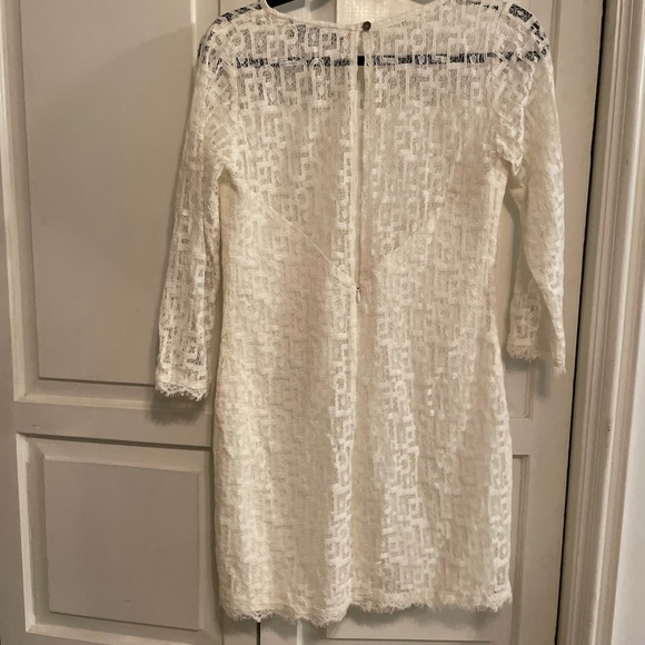 Myne white lace womens dress size 6 - Picture 3 of 4